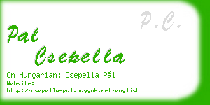pal csepella business card