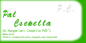 pal csepella business card